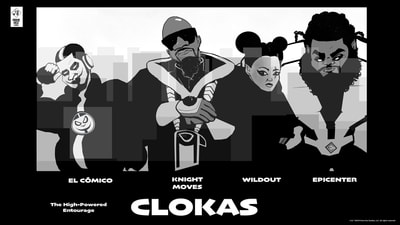 Prime Vice Studios
sequential art 
Clokas comic book 
cartoon 
intellectual property
Black owned business
Black superheroes